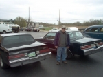 Loyd B between Tim's car and Daily Driver